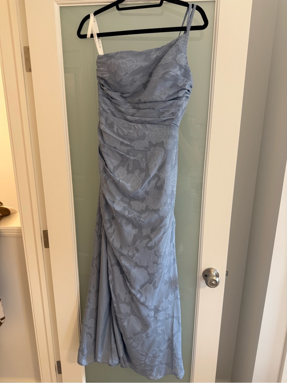 Azazie Eren Dress in Blue Floral